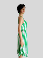 Robe à rayures VERTE