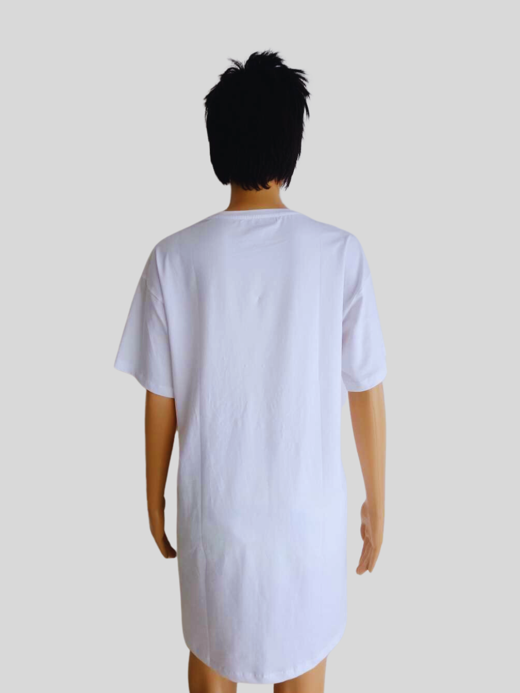 Robe T-shirt BLANCHE à l'effigie du drapeau américain