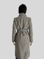Manteau CAMEL imprimé pied de poule
