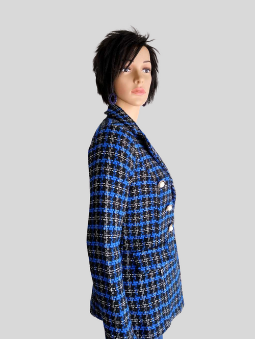 Blazer BLEU en Tweed