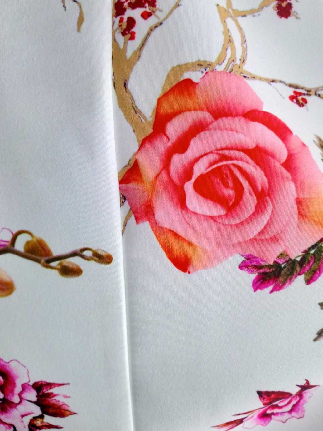 Blazer femme BLANC CASSÉ à fleurs