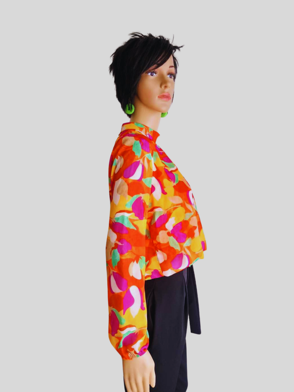 Blouse ORANGE imprimée à fleurs