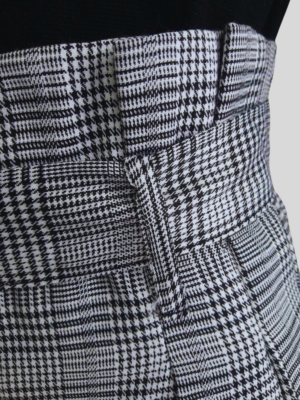Pantalon GRIS à pinces taille haute