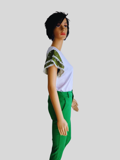 Pantalon VERT en coton
