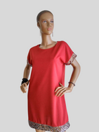 Robe ROUGE BORDEAUX à sequins