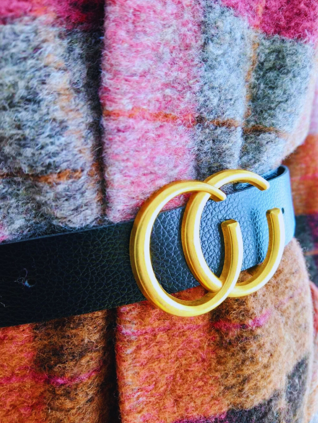 Manteau ROUGE imprimé à carreaux