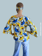 Mode popo - Top femme en Wax fait main 100% coton