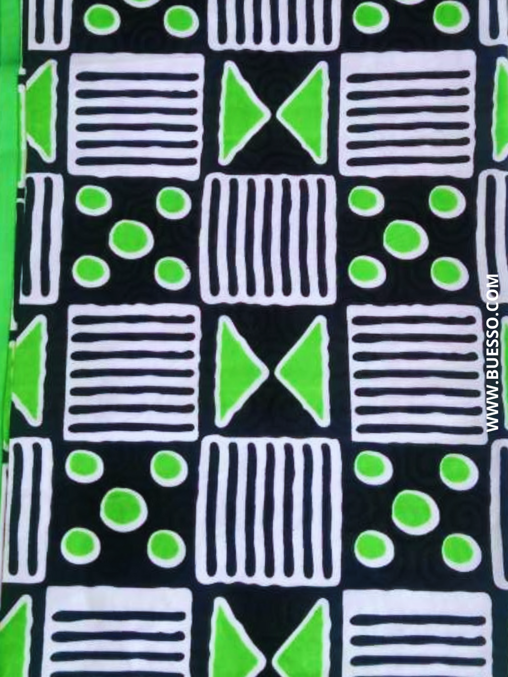 Bazin 2 TONS VERT POMME & NOIR