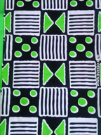 Bazin 2 TONS VERT POMME & NOIR