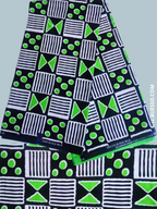 Bazin 2 TONS VERT POMME & NOIR