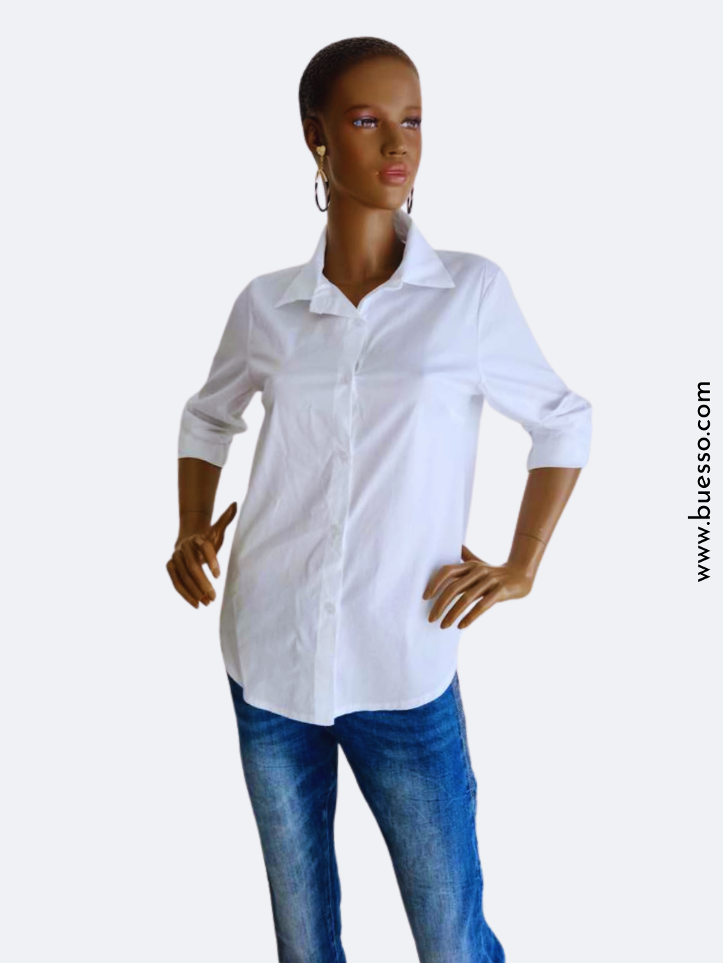 Chemise BLANCHE cintrée femme