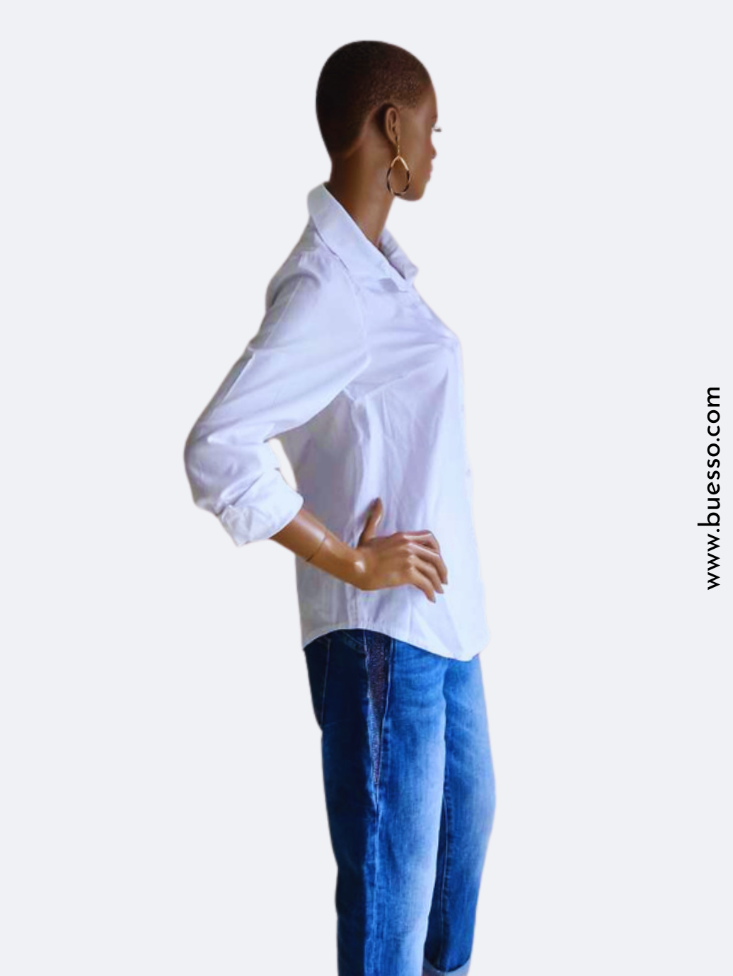 Chemise BLANCHE cintrée femme