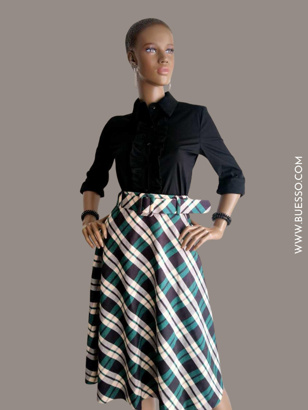 Chemisier NOIR femme à volants