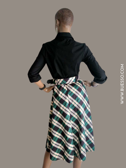 Chemisier NOIR femme à volants