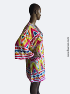 Robe de plage femme multicolore pour un effet bonne mine instantané
