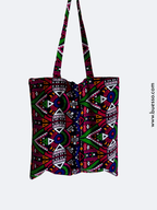 Tote bag en WAX Collier africain multicolore fait main
