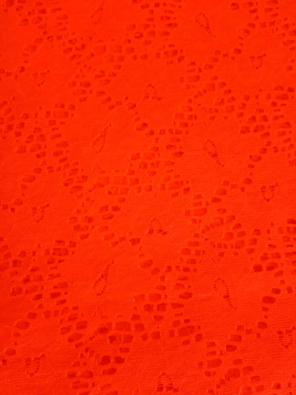 Buesso - Dentelle florale ORANGE pour femmes