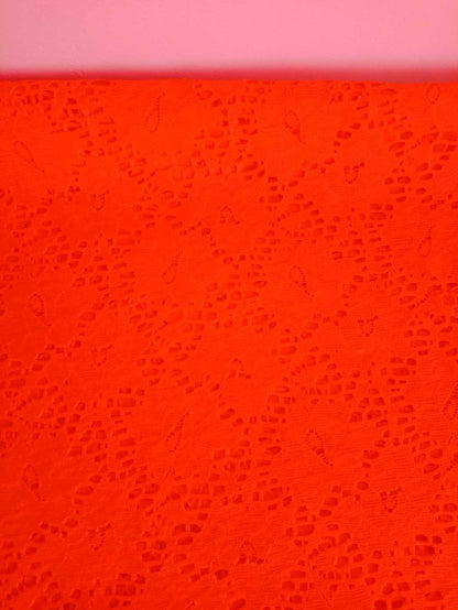 Buesso - Dentelle florale ORANGE pour femmes