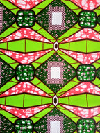 Pagne WAX VERT PIERRES PRÉCIEUSES