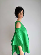 Buesso - Blouse en dentelle VERTE