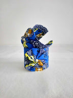 Buesso - Bracelet fait main en pagne WAX bleu pour femmes